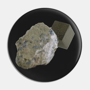 Pyrite Mineral Sample Pin