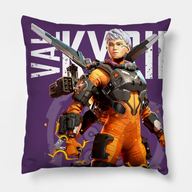 Apex Legends - VALKYRIE Middle T-Shirt Pillow by trino21