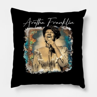 Respect the Queen Vintage Music Legend Tee Pillow