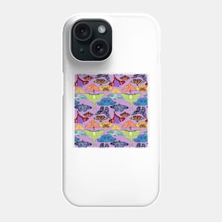 Pride Moth for Pride Month Lilac Rainbow Moth Phone Case