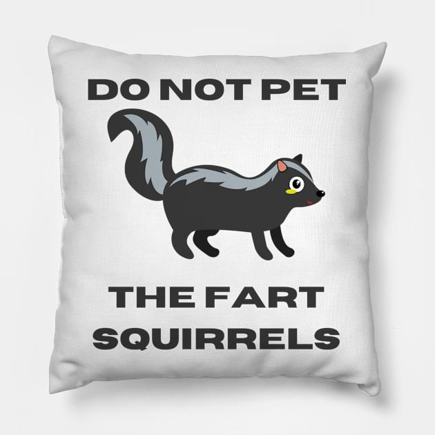 Fart Squirrels Pillow by MultiversiTee