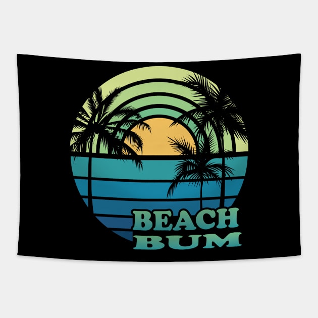 Beach Bum Tropical Beach Summer Travel Beach Vacation Tapestry by kalponik