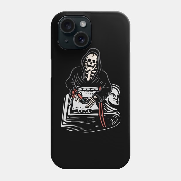 DOLLAR skull Phone Case by gggraphicdesignnn