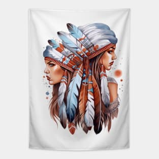 Native American Women Tapestry