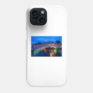 The Ha'penny Bridge By Night Phone Case