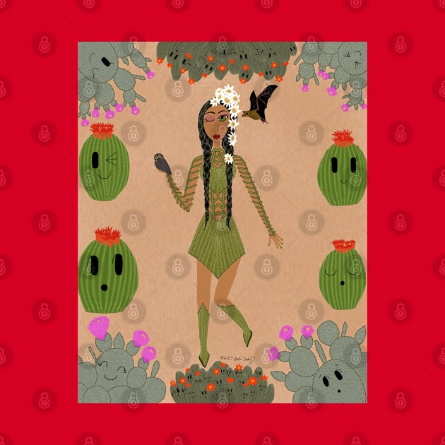 Sonoran Desert Cactus Faerie by DebiCady