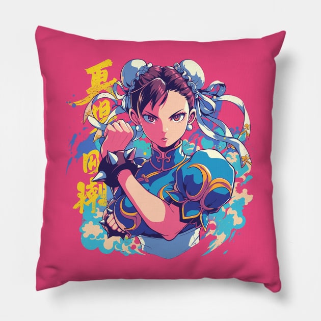 chun li Pillow by StevenBag