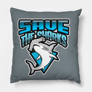 SAVE THE SHARKS Pillow