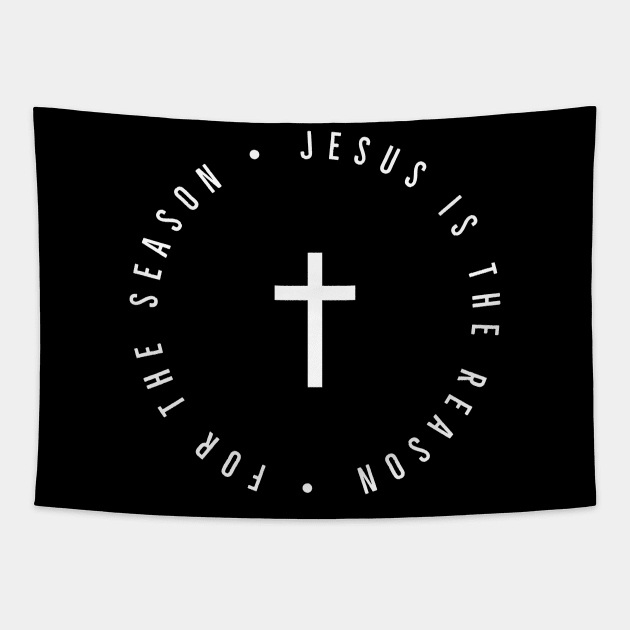 Jesus Is The Reason For The Season Tapestry by Happy - Design