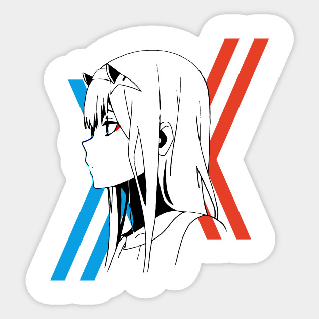 Zero Two Darling In The Franxx Zero Two Sticker Teepublic