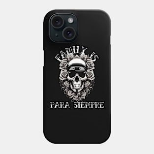 Día de Muertos Skull Chicano Style Phone Case