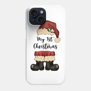 My 1st Christmas, Vintage Santa Phone Case