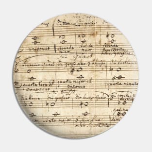 Mozart | Original manuscript | First musical composition | 1 of 4 Pin