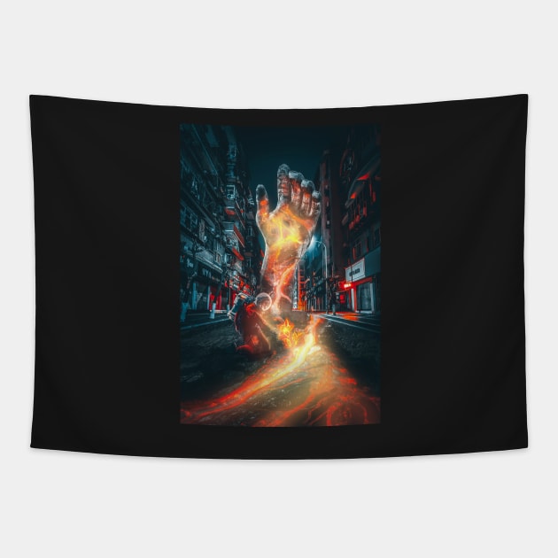 The hand of God Tapestry by Cool-Ero