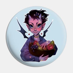 Demoness of Fruit and Stickers Pin