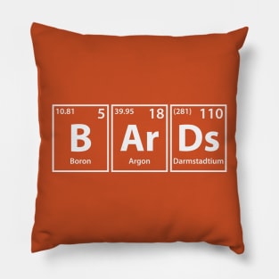 Bards (B-Ar-Ds) Periodic Elements Spelling Pillow