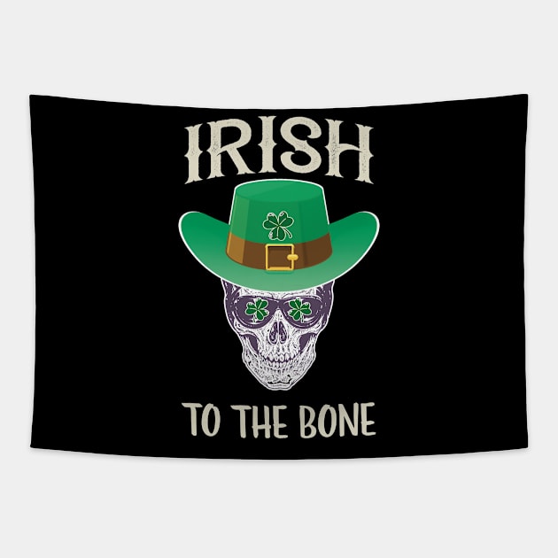 St Patricks Day Shirt Boys Irish To The Bone Shirt Tapestry by JJDezigns