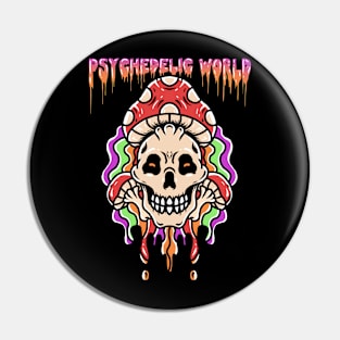 PSYCHEDELIC WORLD Pin