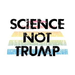 Trust science, not Trump. Wear a face masks. Masks save lives. Masks are the new normal. Keep your mask on. Stop the virus. Cover your cough. Make facts matter again T-Shirt