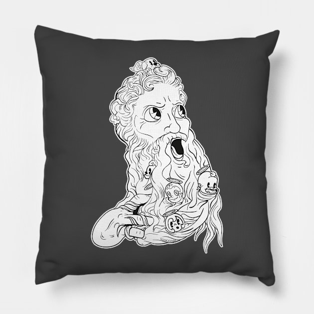 Moses and the guardian angels. Pillow by Cocobot