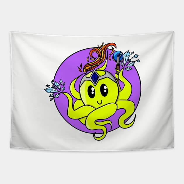 Octopus Sorcerer - Dungeons and Dragons Tapestry by GenAumonier