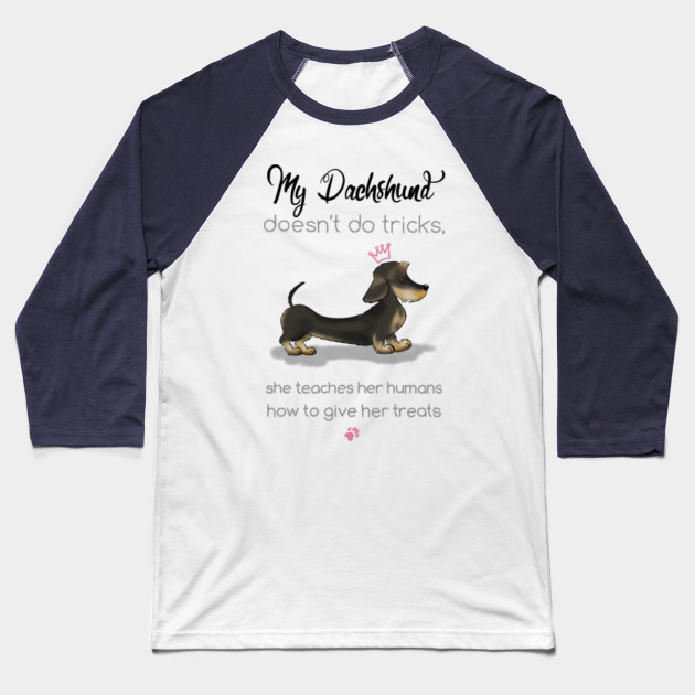 My Dachshund Wire Hair Dachshund Baseball T Shirt Teepublic Uk