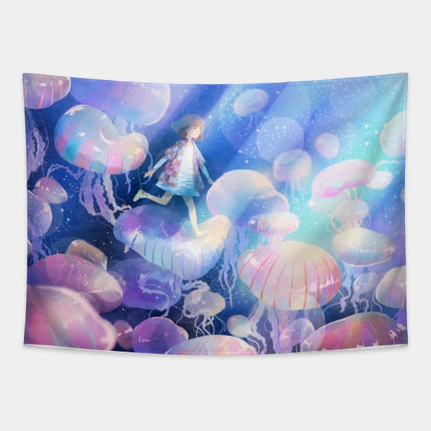 Jellyfish Tapestry by yunzhen_ho