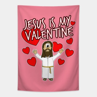 Jesus Is My Valentine Christian Church Humor Single Tapestry