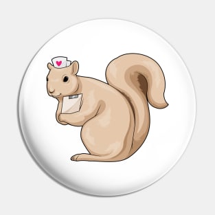 Squirrel Nurse Heart Pin