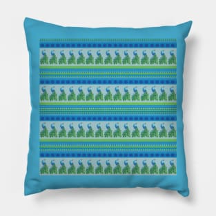 Peacock Pattern Pillow