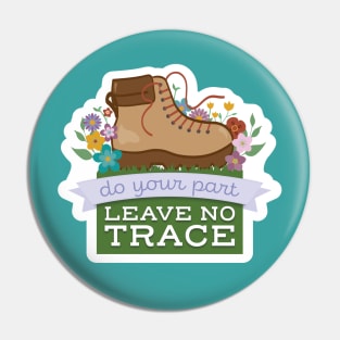 Leave no Trace Hiking Boot Pin