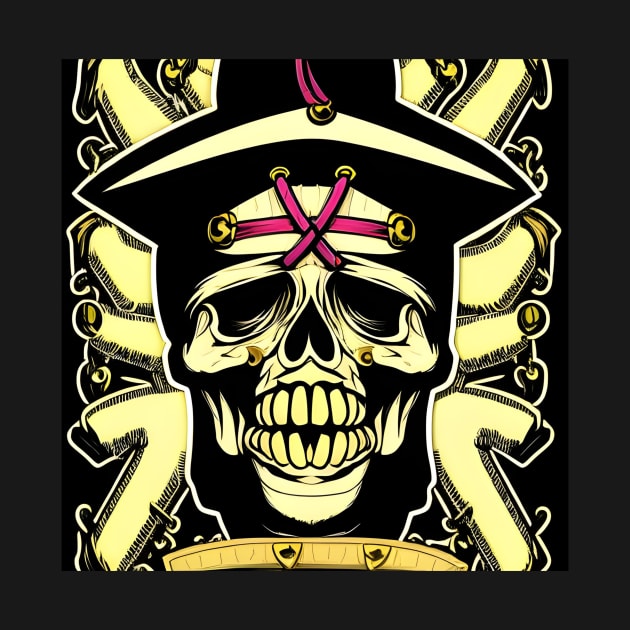 pirate skull artwork by amiflareclothing