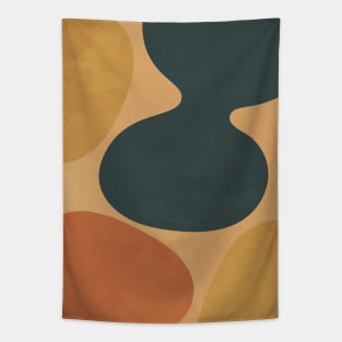 Nordic Earth Tones - Abstract Shapes 2 Tapestry