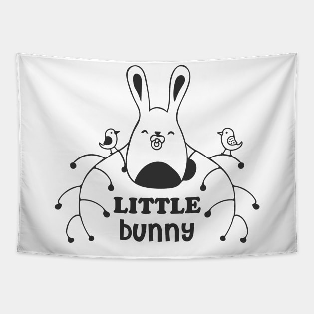 Little Bunny Tapestry by ArtsByNaty