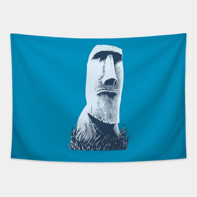 Moai #1 Tapestry by zerostreet