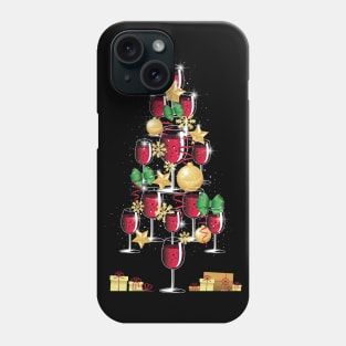 Wine Christmas Tree Phone Case