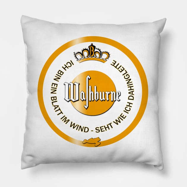 Washburner Logo (German) Pillow by ntoonz