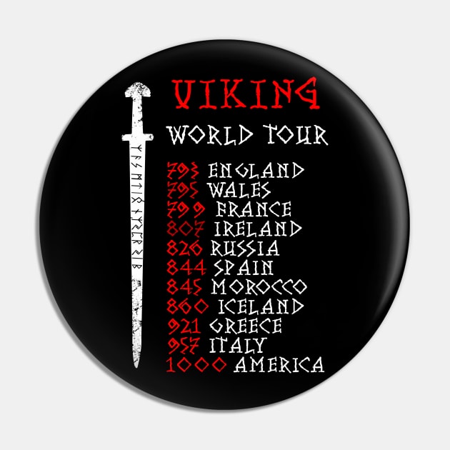 World Tour Vikings Pin by Scar