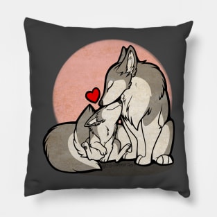 Parental Love - Wolf Pillow