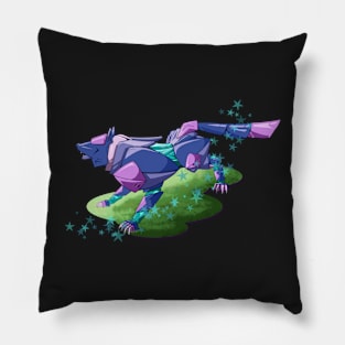 Mecha wolf Pillow