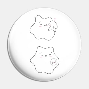 Copy of Amoeba hugs are often fatal. Biology Pun Fun Pin