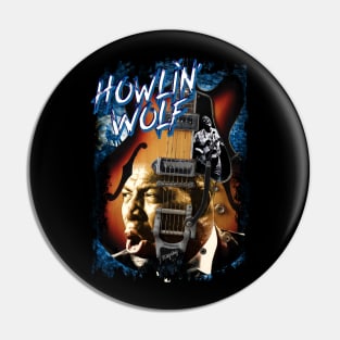 Howlin' Wolf Design Pin