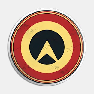 Be Your Own Hero Logo - Retro Superhero Style Pin