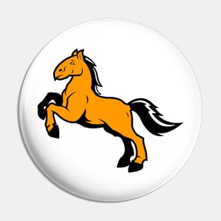 Horse Stance Logo Pin