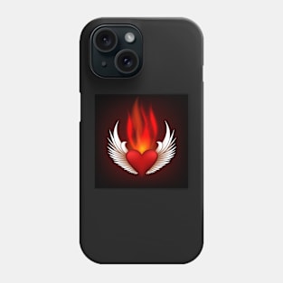 Burning Heart Phone Case