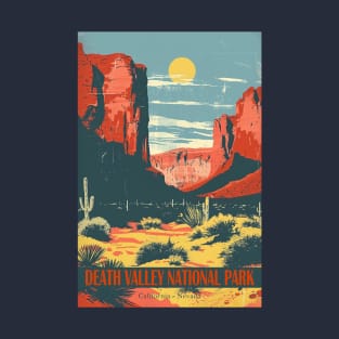 Death Valley National Park Vintage Travel  Poster T-Shirt