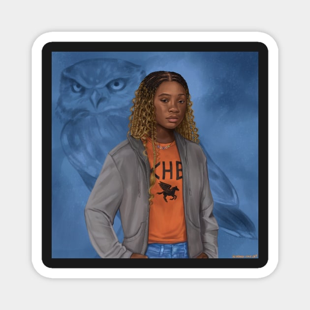 Annabeth Chase Daughter of Athena Magnet by AlanaReneArt