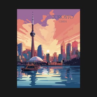 Toronto, Ontario, Canada, Travel Print, Travel Wall Art, Travel Home Décor, Travel Gift Art T-Shirt