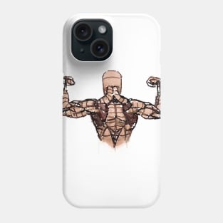Muscle Man Watercolor Phone Case