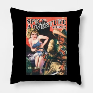 Spicey Adventure Stories cover Pillow